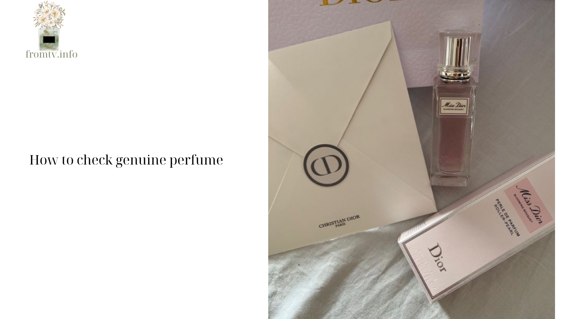 How to check genuine perfume