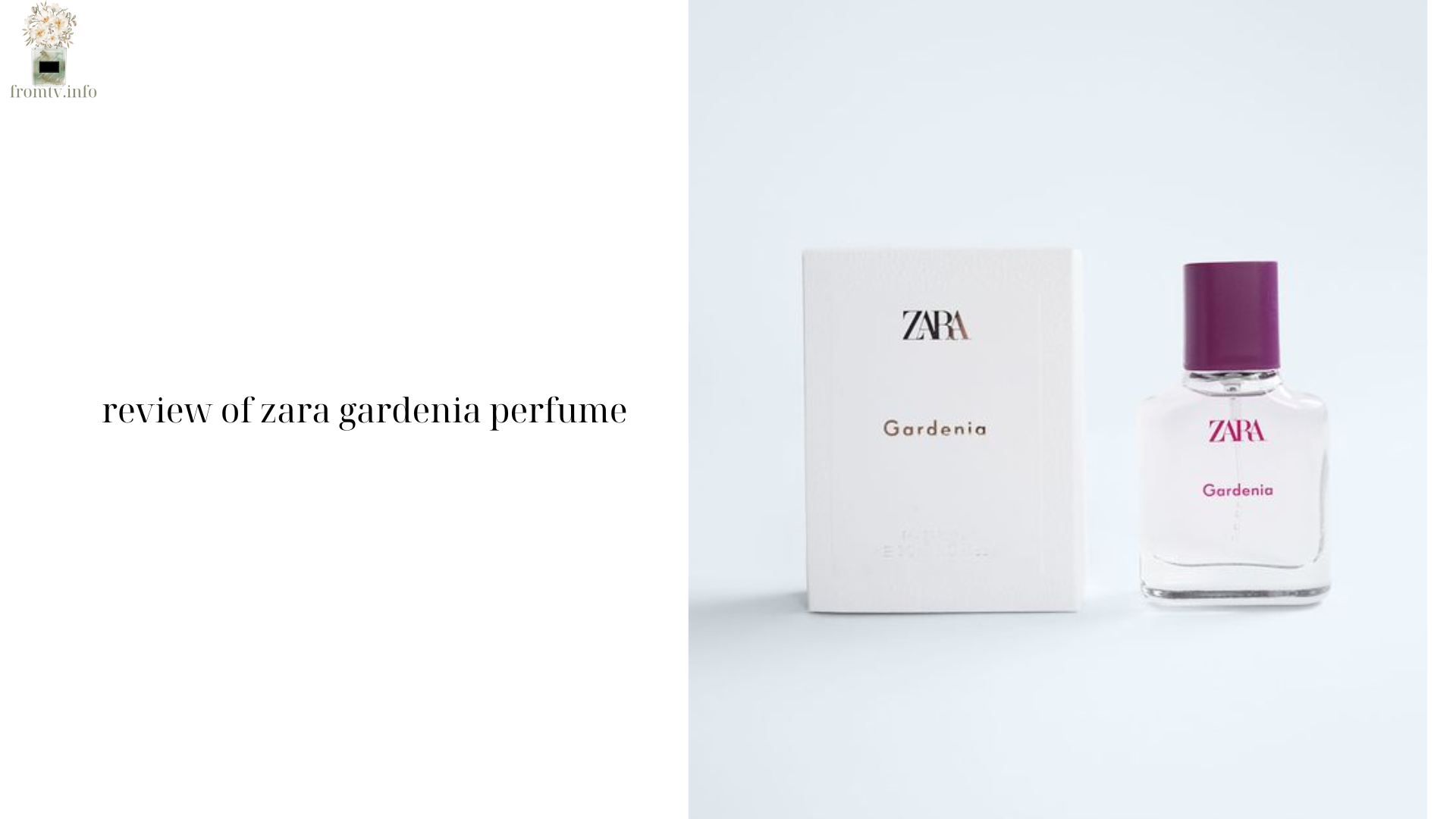 review of zara gardenia perfume